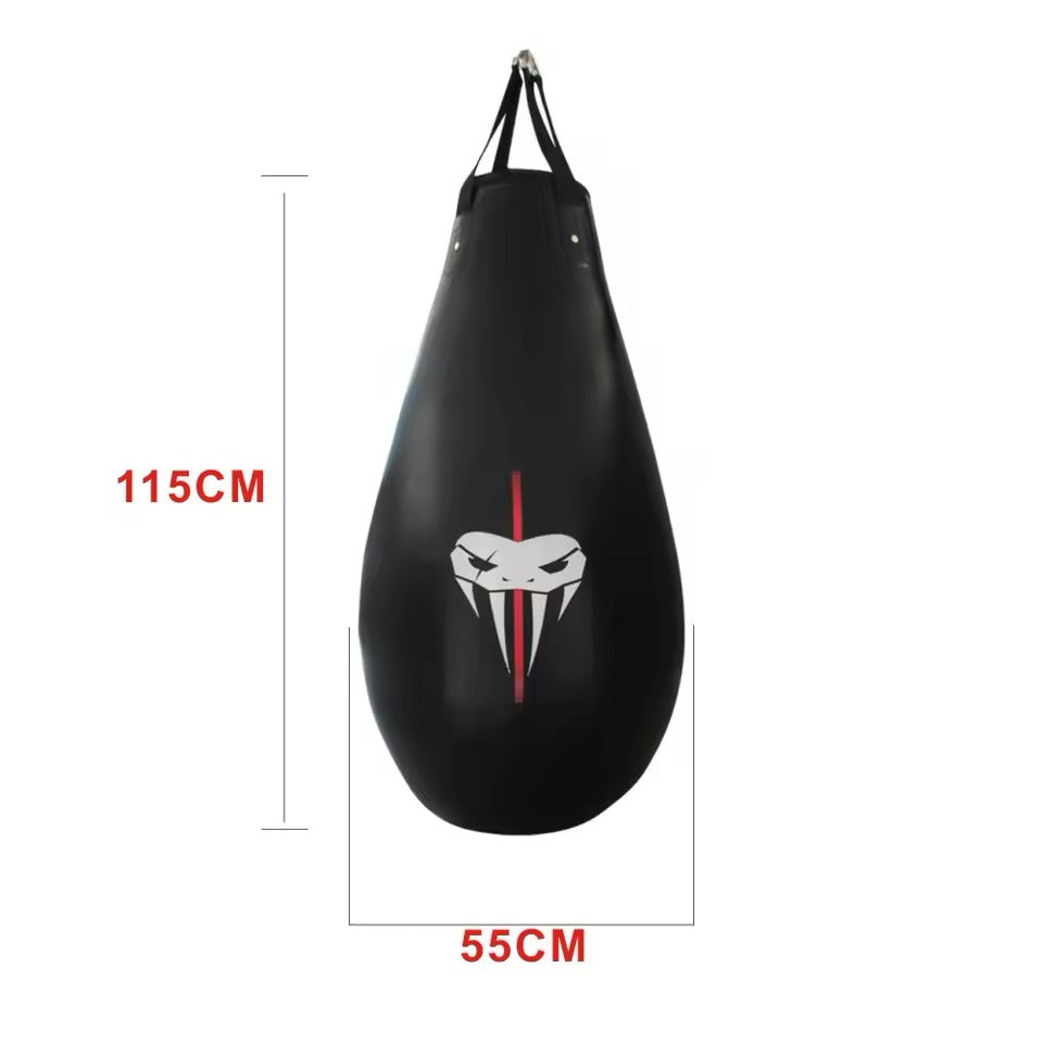 Sac de Frappe suspendu - 115cm - Ultra résistant - Noir